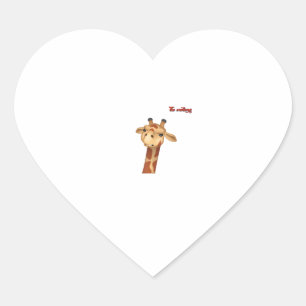 emoji frowning angry giraffe face heart sticker
