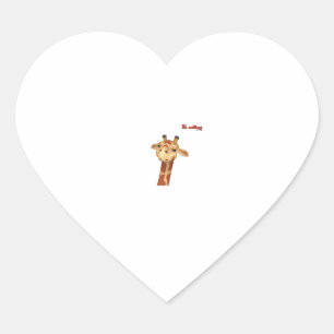 emoji frowning angry giraffe face heart sticker