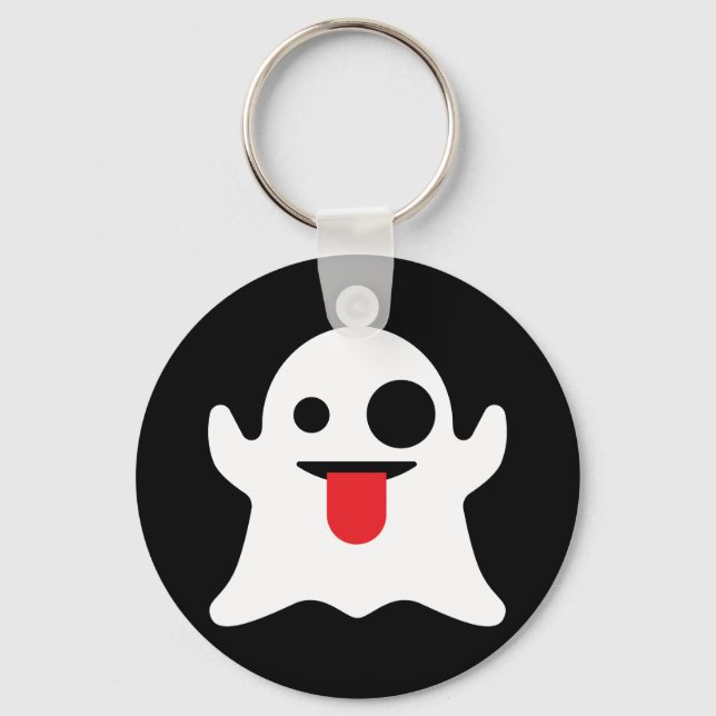 Emoji Ghost Keychain (Front)