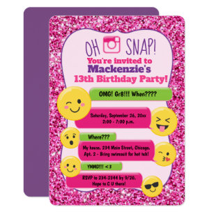 12 years birthday invitations