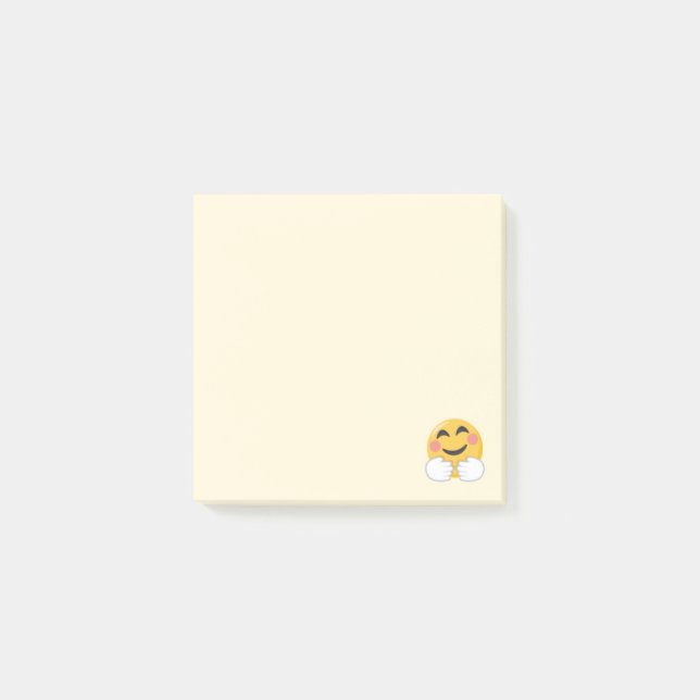Emoji Giving a Hug Post-it Notes (Front)
