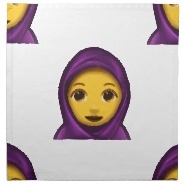 emoji hajib napkin (Front)