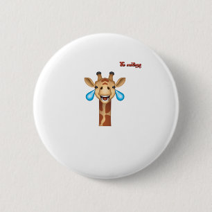emoji happy crying giraffe face   button