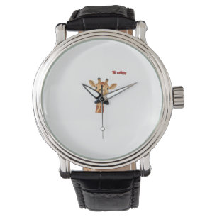 emoji happy enthusiastic giraffe face watch