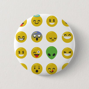 Emoji happy face button