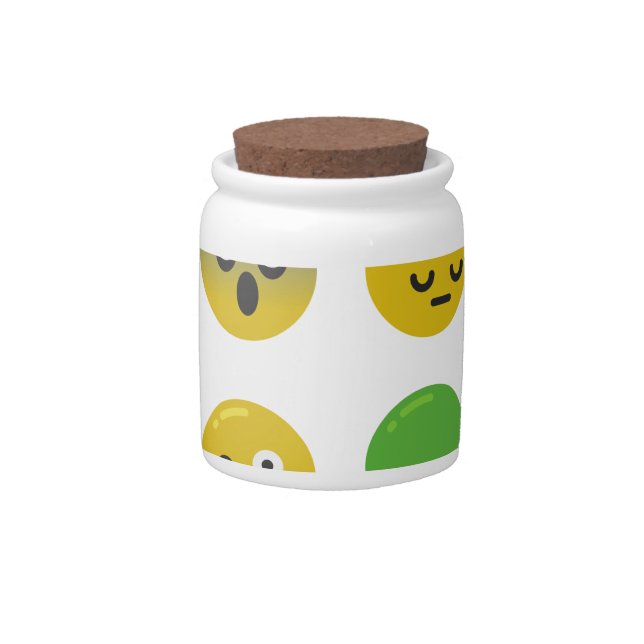 Emoji happy face candy jar (Front)