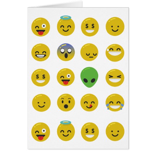 Emoji happy face cards (Front)