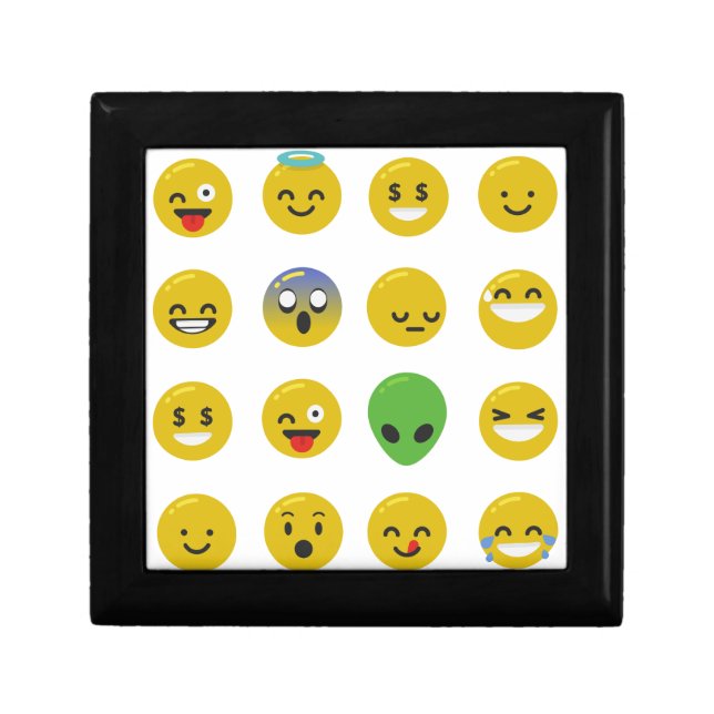 Emoji happy face gift box (Front)