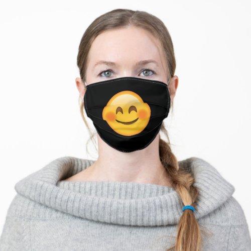 Emoji happy face mask