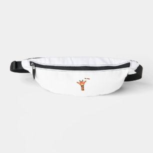 emoji happy love eyes giraffe face  fanny pack