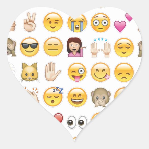 emoji heart sticker