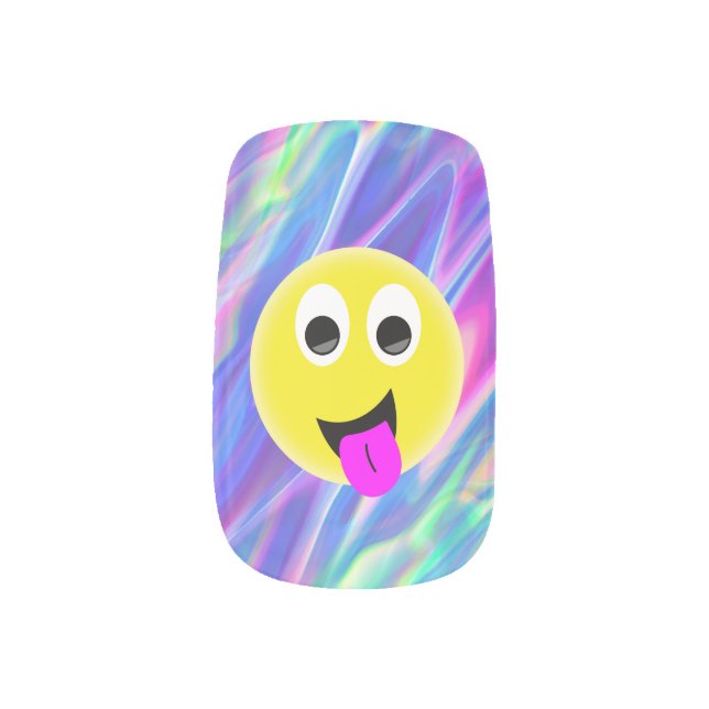 emoji hologram nail wraps (Right Thumb)