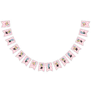 Emoji Holographic Smile Pink Bunting Flags