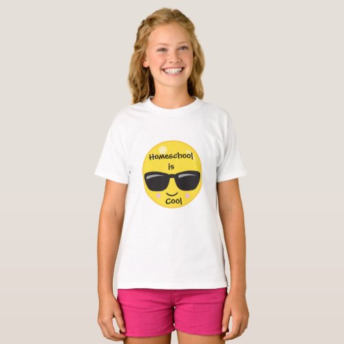 Emoji Homeschool is Cool T_Shirt
