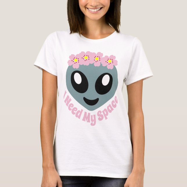 Emoji I need my space T-Shirt (Front)