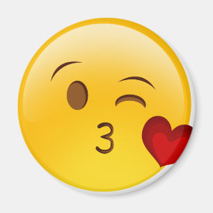emoji-kiss-face magnet