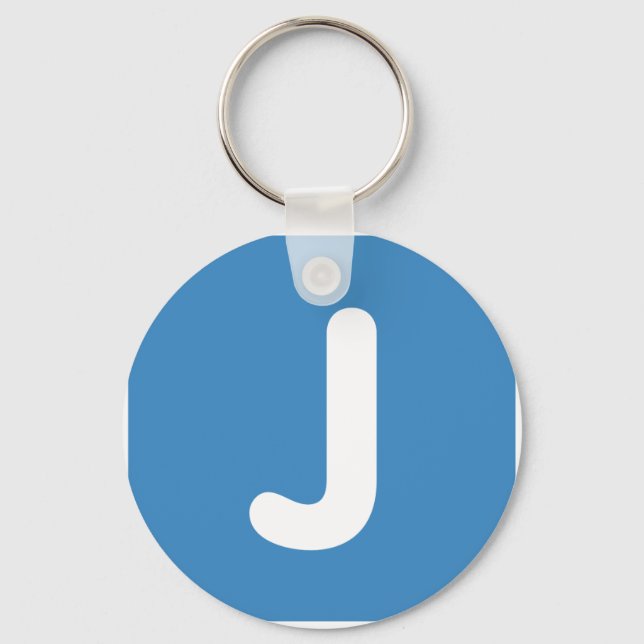 Emoji Letter J Twitter Keychain (Front)