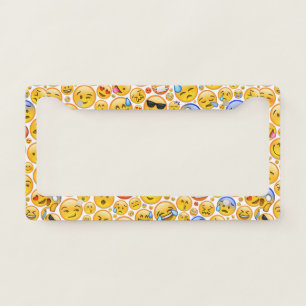 emoji license plate frame