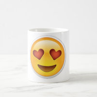 Emoji Love Heart Face Mug