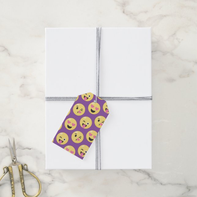 Emoji Love Pattern Gift Tags (With Twine)