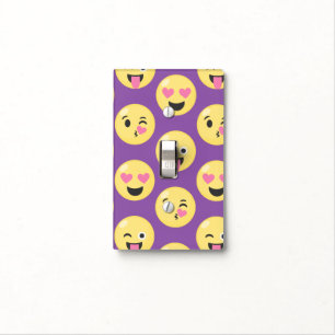 Emoji Love Pattern Light Switch Cover
