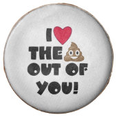 Emoji Love The Poop Chocolate Dipped Oreo (Front)