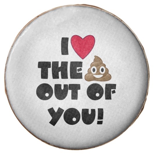 Emoji Love The Poop Chocolate Dipped Oreo (Front)