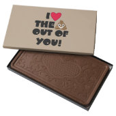 Emoji Love The Poop Milk Chocolate Bar (Opened)