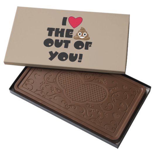 Emoji Love The Poop Milk Chocolate Bar (Opened)