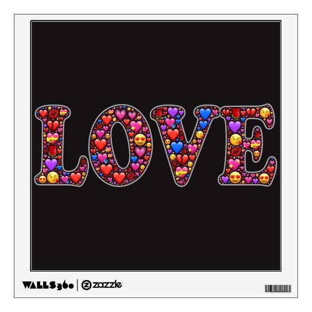 Emoji love wall decal (Front)