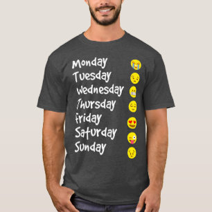 Emoji  Love Your Emoticon  7 Days A Week White T-Shirt