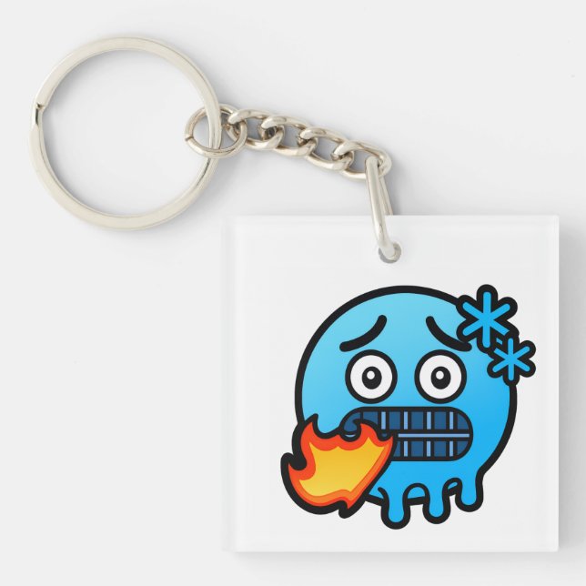 Emoji Madness Keychain (Front)