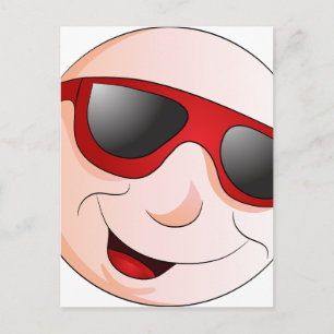 Emoji Man Face Facial Expression Postcard