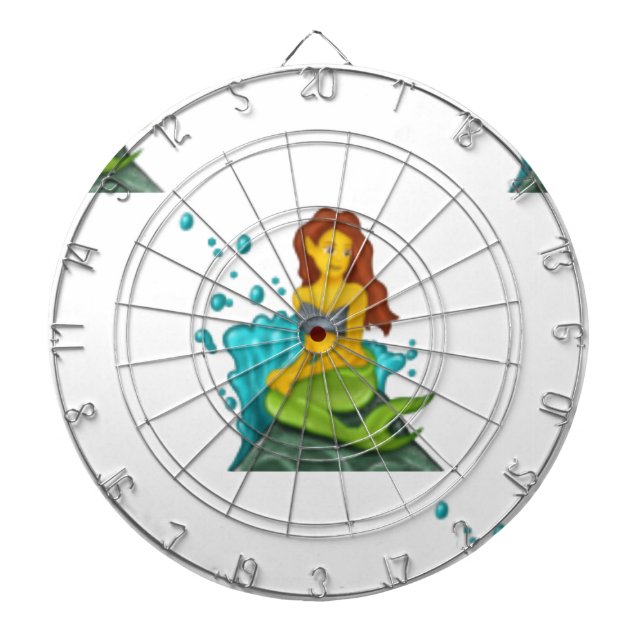 emoji mermaid dartboard (Front)