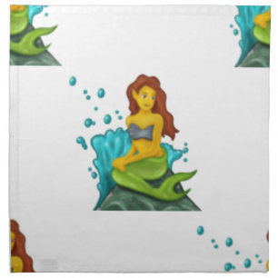 emoji mermaid napkin