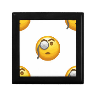 emoji monocle keepsake box