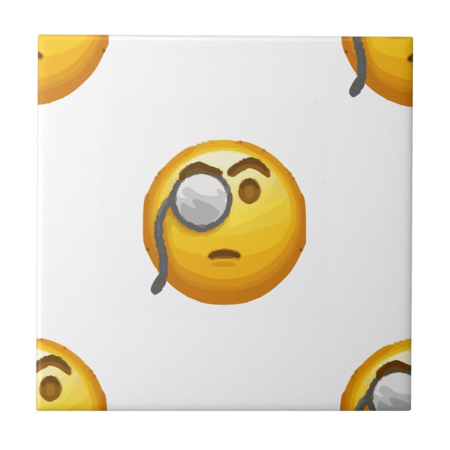 emoji monocle tile (Front)