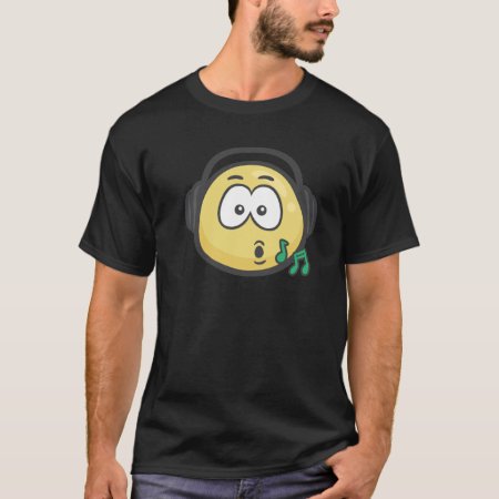 Emoji: Music Face T-shirt