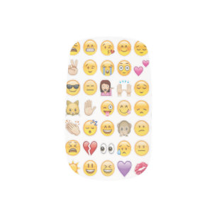 emoji nail wraps