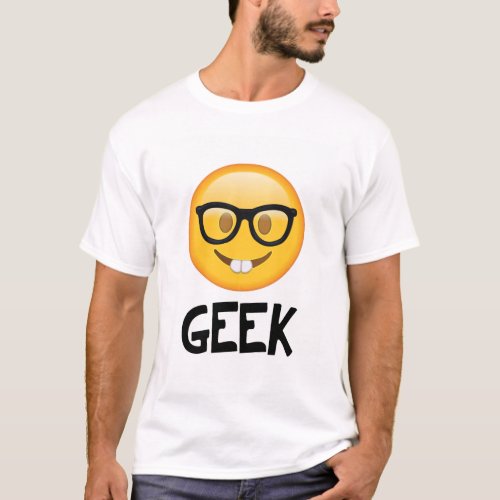 Emoji Nerd Geek T_Shirt