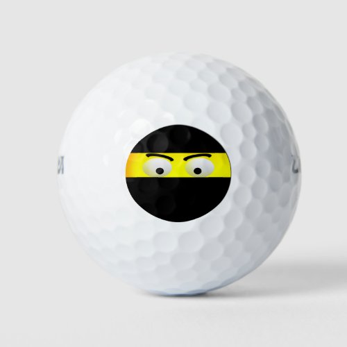 Emoji Ninja Golf Balls