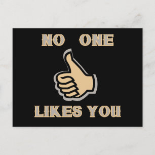 Emoji: No One Likes You Postcard