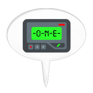 emoji pager cake topper