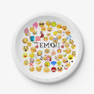 emoji paper plates