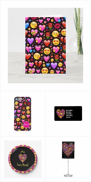 Emoji Partyware for Girls Love 16 13th