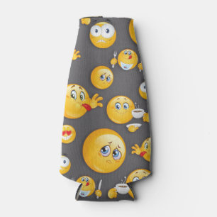Emoji Pattern 2 Bottle Cooler