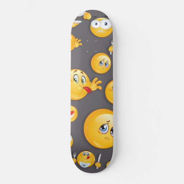 Emoji Pattern 2 Skateboard (Front)