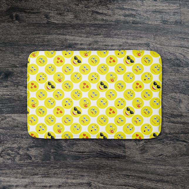 Emoji Pattern Bathroom Mat (Creator Uploaded)