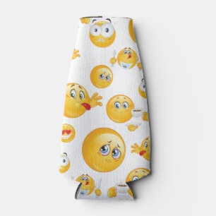 Emoji Pattern Bottle Cooler