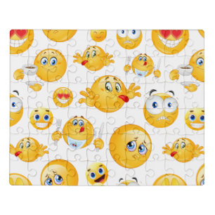 Emoji Pattern Jigsaw Puzzle